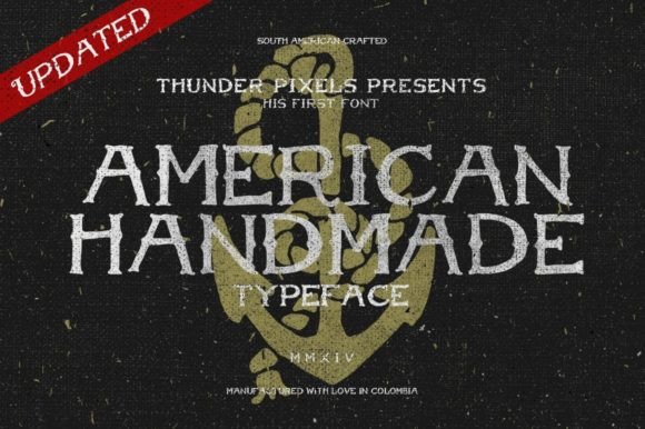 American Handmade: Vintage Font for Modern Design
