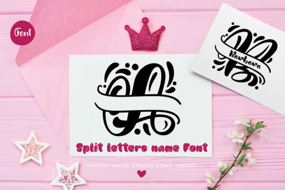 Split Letter Name: A Flourishing Font for Modern Design