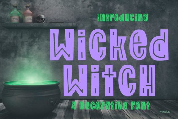 Wicked Witch: A Spooky Display Font for Halloween Designs